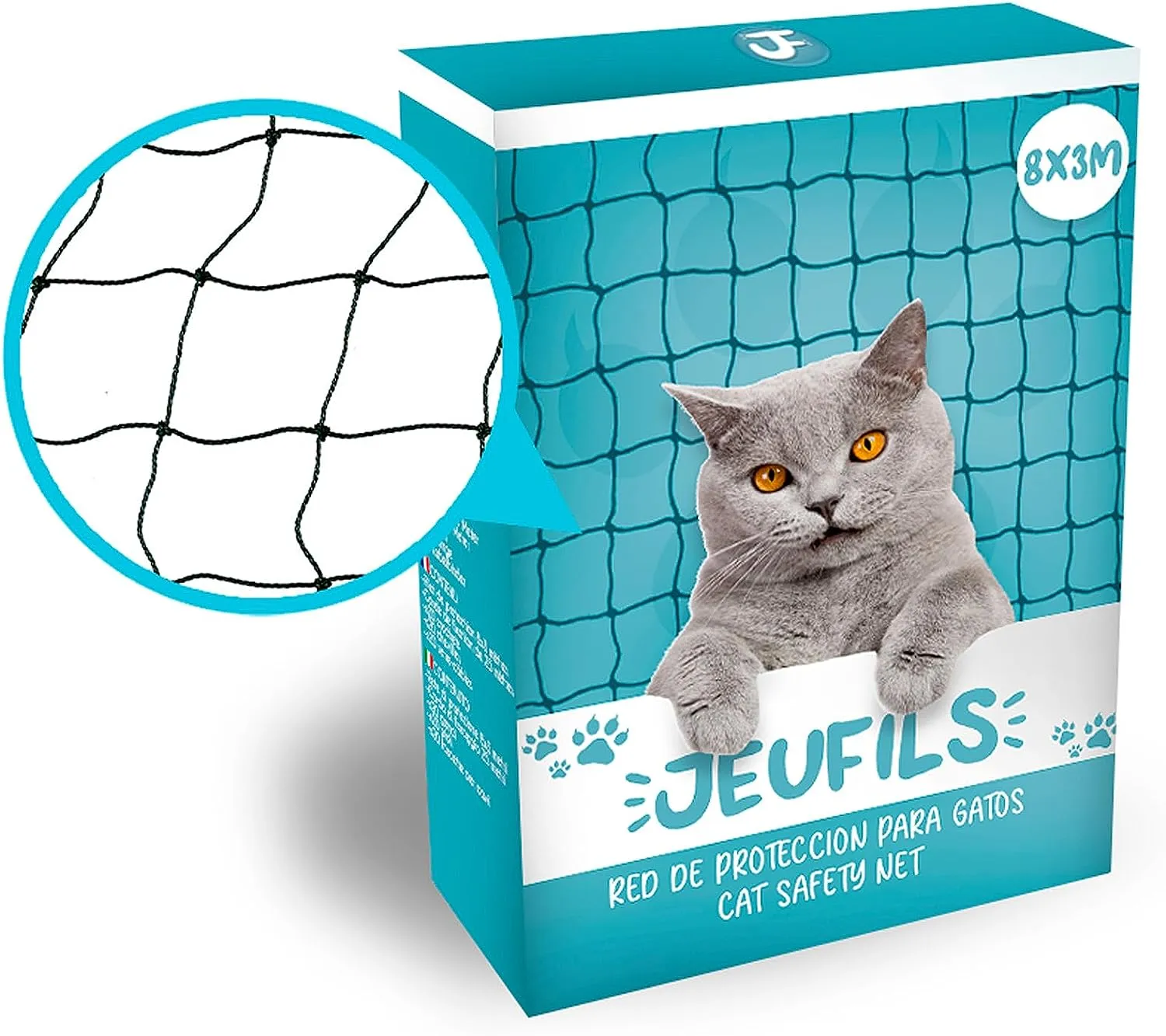 Red para Ventanas Gatos Jeufils Terraza 8x3m Red para Ventanas Gatos Jeufils Terraza 8x3m